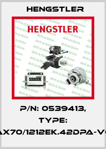 p/n: 0539413, Type: AX70/1212EK.42DPA-V0 Hengstler