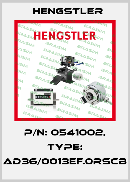 p/n: 0541002, Type: AD36/0013EF.0RSCB Hengstler