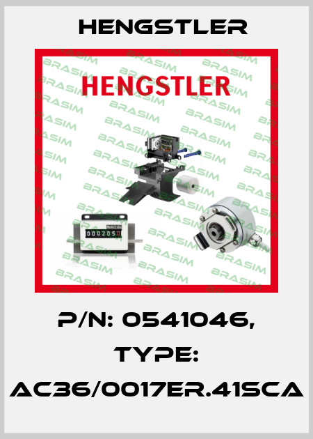p/n: 0541046, Type: AC36/0017ER.41SCA Hengstler
