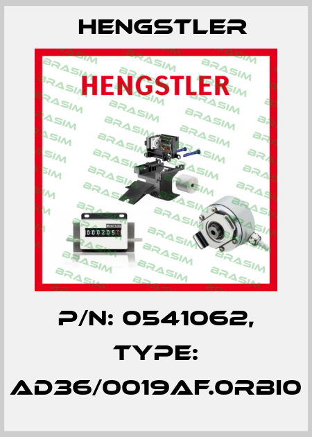 p/n: 0541062, Type: AD36/0019AF.0RBI0 Hengstler