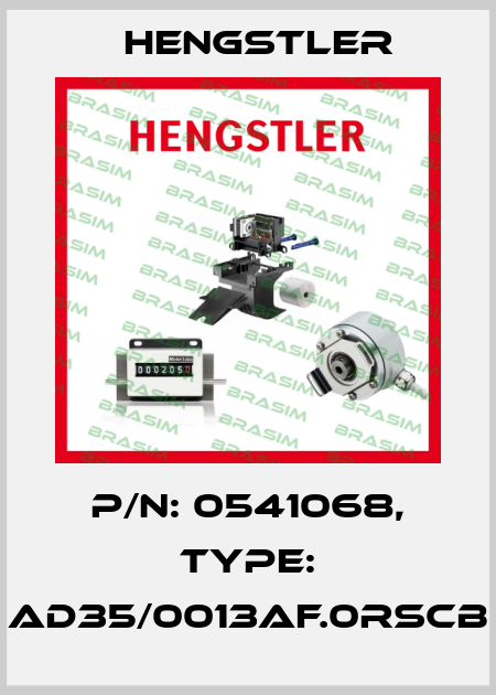 p/n: 0541068, Type: AD35/0013AF.0RSCB Hengstler