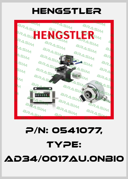 p/n: 0541077, Type: AD34/0017AU.0NBI0 Hengstler