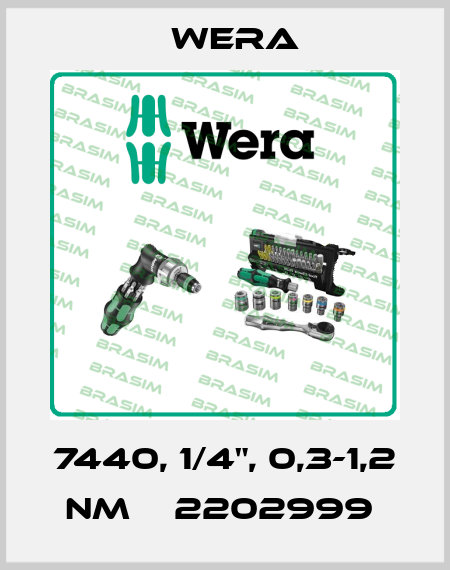 7440, 1/4", 0,3-1,2 Nm    2202999  Wera