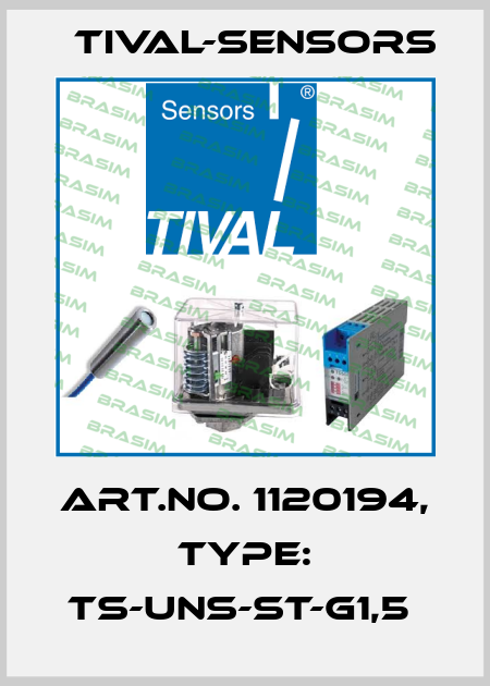 Art.No. 1120194, Type: TS-UNS-ST-G1,5  Tival-Sensors