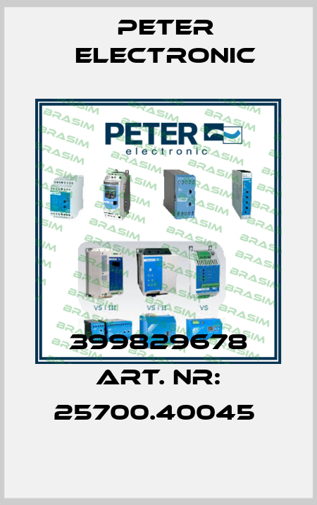 399829678 Art. Nr: 25700.40045  Peter Electronic