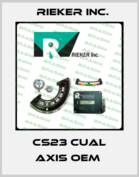 CS23 CUAL AXIS oem  Rieker Inc.
