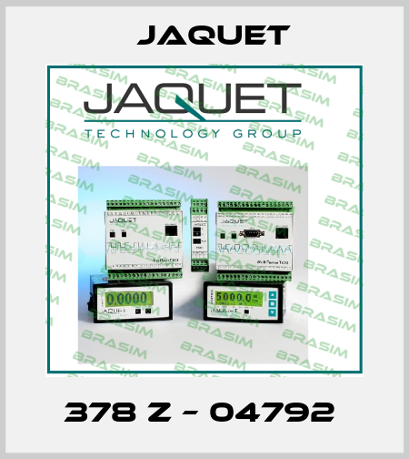 378 Z – 04792  Jaquet