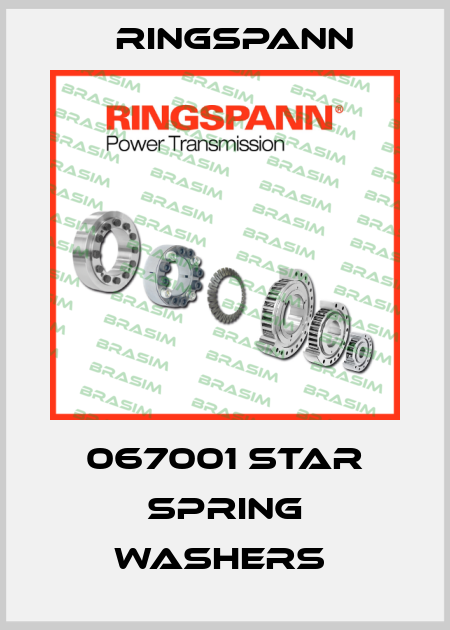 067001 STAR SPRING WASHERS  Ringspann