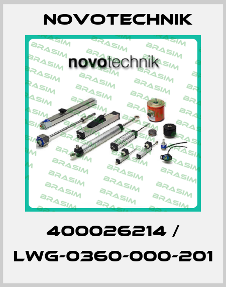 400026214 / LWG-0360-000-201 Novotechnik