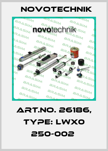 Art.No. 26186, Type: LWX0 250-002  Novotechnik
