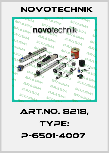 Art.No. 8218, Type: P-6501-4007  Novotechnik