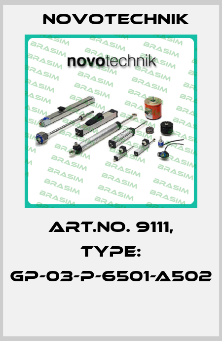 Art.No. 9111, Type: GP-03-P-6501-A502  Novotechnik