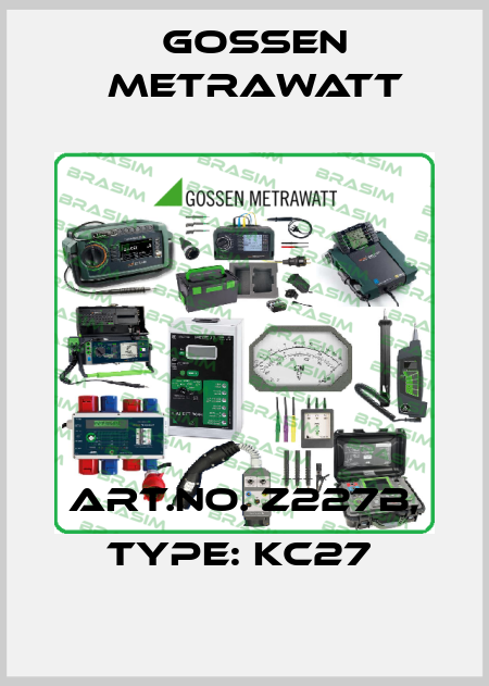Art.No. Z227B, Type: KC27  Gossen Metrawatt