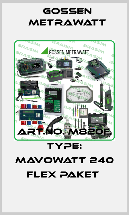 Art.No. M820F, Type: MAVOWATT 240 Flex Paket  Gossen Metrawatt