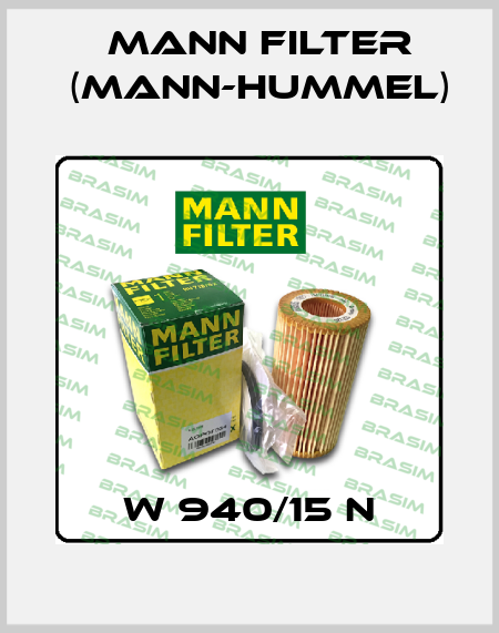 W 940/15 n Mann Filter (Mann-Hummel)