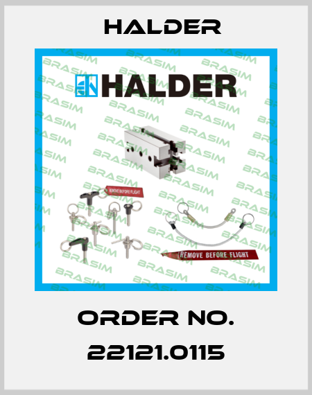 Order No. 22121.0115 Halder
