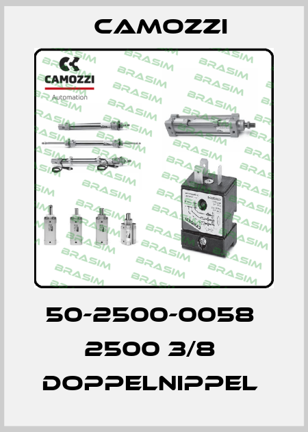 50-2500-0058  2500 3/8  DOPPELNIPPEL  Camozzi