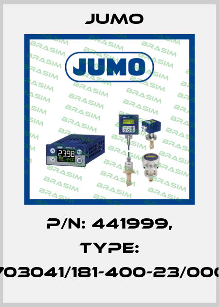 p/n: 441999, Type: 703041/181-400-23/000 Jumo