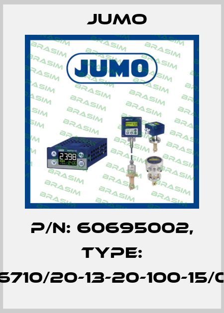 p/n: 60695002, Type: 606710/20-13-20-100-15/000 Jumo