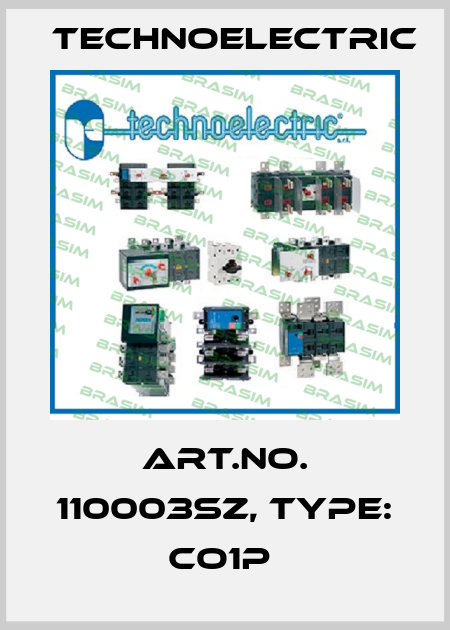 Art.No. 110003SZ, Type: CO1P  Technoelectric