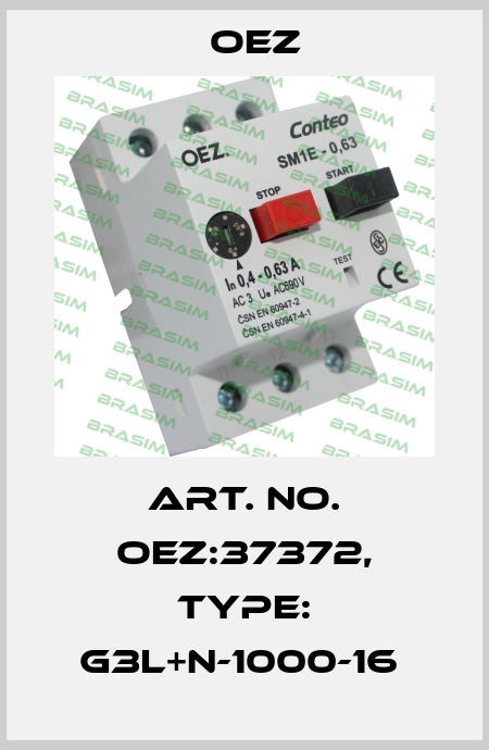 Art. No. OEZ:37372, Type: G3L+N-1000-16  OEZ
