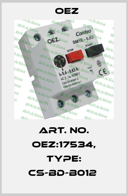 Art. No. OEZ:17534, Type: CS-BD-B012  OEZ