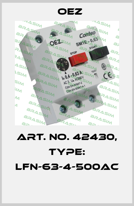 Art. No. 42430, Type: LFN-63-4-500AC  OEZ
