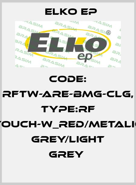 Code: RFTW-ARE-BMG-CLG, Type:RF Touch-W_red/metalic grey/light grey  Elko EP