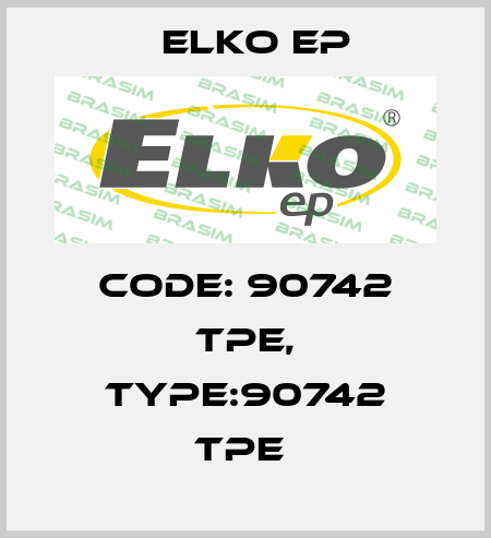 Code: 90742 TPE, Type:90742 TPE  Elko EP