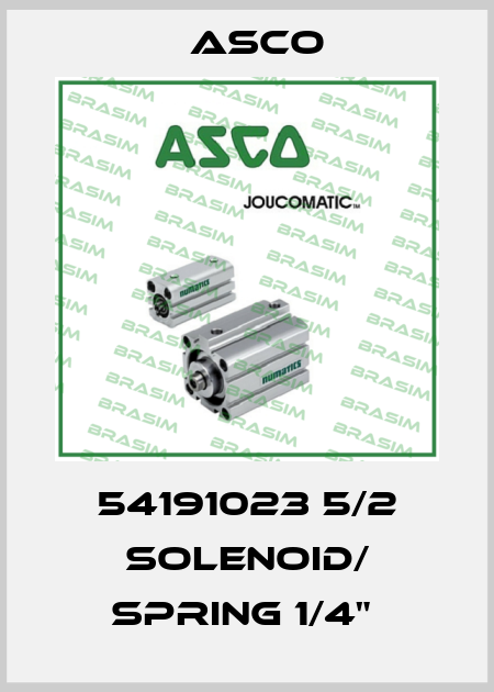 54191023 5/2 SOLENOID/ SPRING 1/4"  Asco