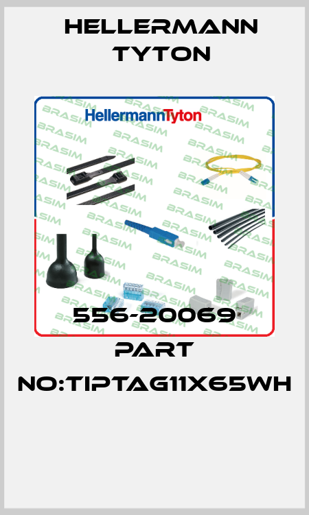 556-20069 PART NO:TIPTAG11X65WH  Hellermann Tyton