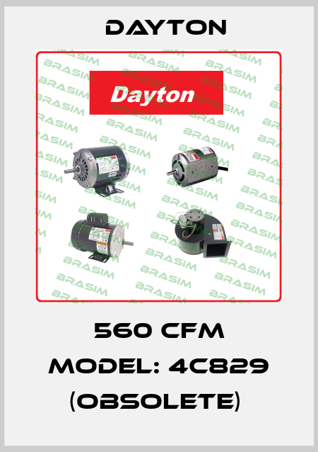560 CFM MODEL: 4C829 (OBSOLETE)  DAYTON
