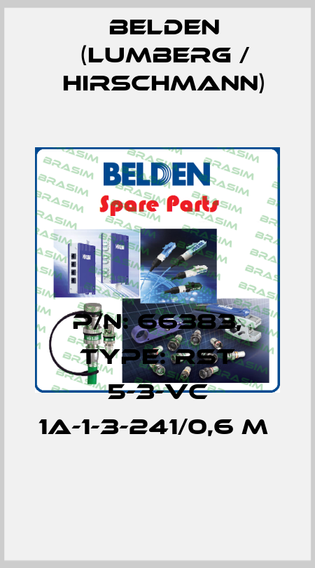 P/N: 66383, Type: RST 5-3-VC 1A-1-3-241/0,6 M  Belden (Lumberg / Hirschmann)