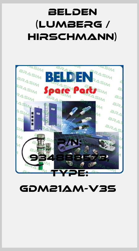 P/N: 934888573, Type: GDM21AM-V3S  Belden (Lumberg / Hirschmann)