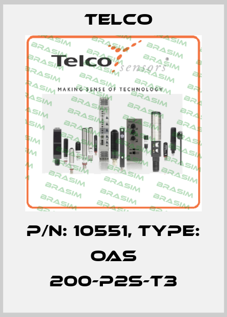 p/n: 10551, Type: OAS 200-P2S-T3 Telco