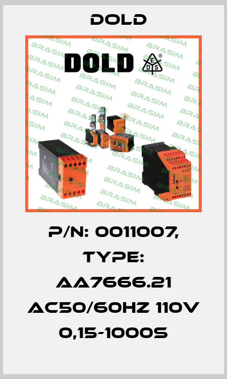 p/n: 0011007, Type: AA7666.21 AC50/60HZ 110V 0,15-1000S Dold