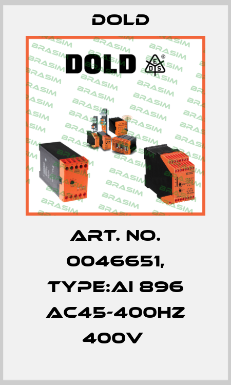 Art. No. 0046651, Type:AI 896 AC45-400HZ 400V  Dold