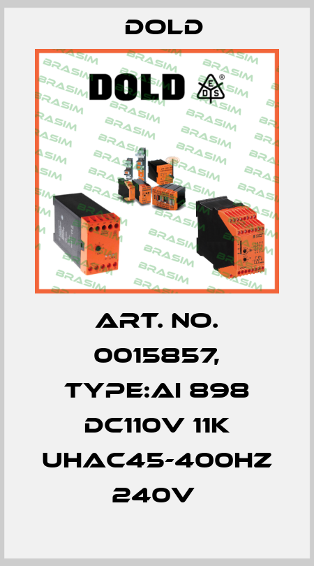 Art. No. 0015857, Type:AI 898 DC110V 11K UHAC45-400HZ 240V  Dold
