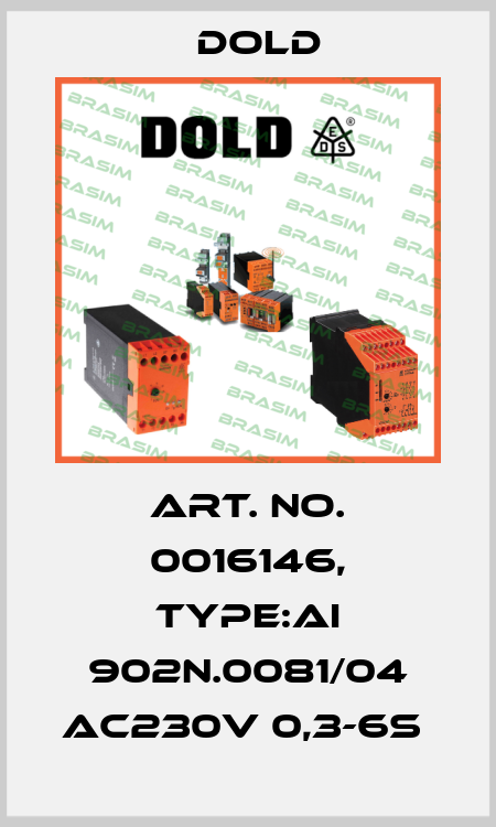 Art. No. 0016146, Type:AI 902N.0081/04 AC230V 0,3-6S  Dold