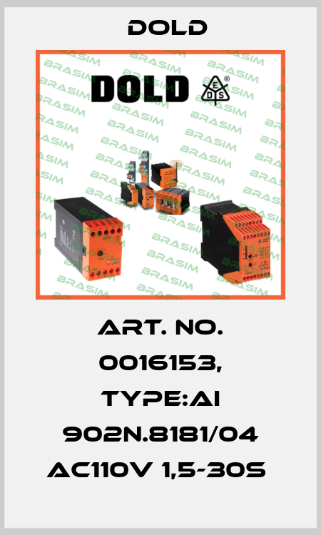 Art. No. 0016153, Type:AI 902N.8181/04 AC110V 1,5-30S  Dold