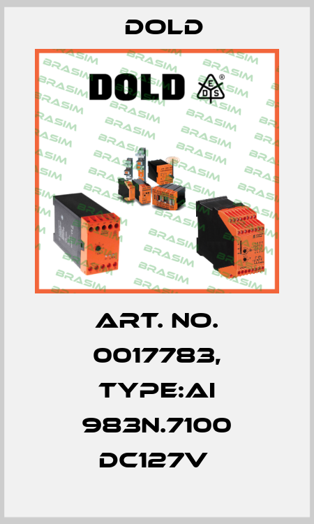 Art. No. 0017783, Type:AI 983N.7100 DC127V  Dold