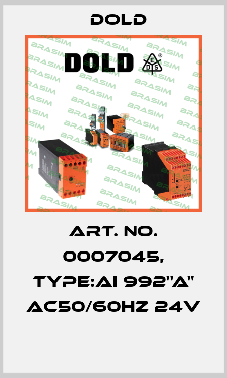 Art. No. 0007045, Type:AI 992"A" AC50/60HZ 24V  Dold
