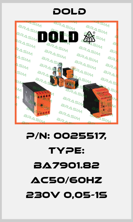 p/n: 0025517, Type: BA7901.82 AC50/60HZ 230V 0,05-1S Dold