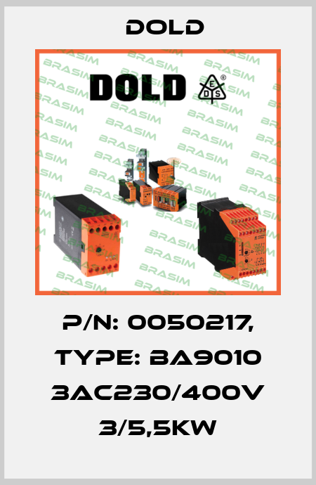 p/n: 0050217, Type: BA9010 3AC230/400V 3/5,5KW Dold