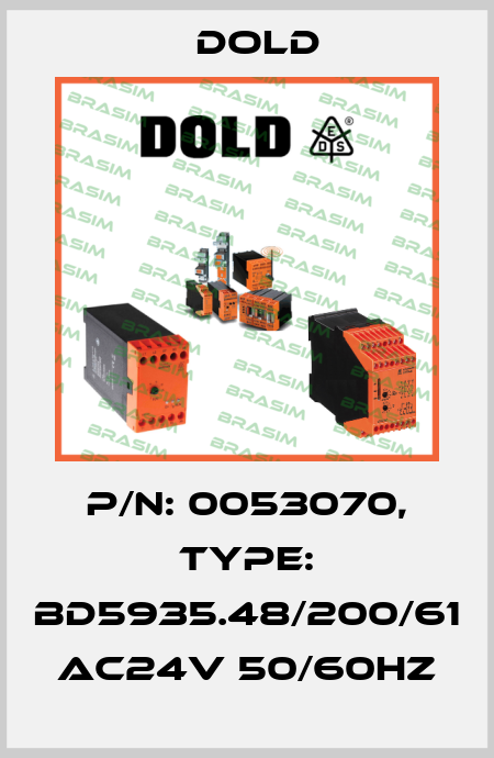 p/n: 0053070, Type: BD5935.48/200/61 AC24V 50/60Hz Dold