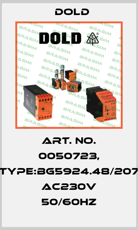 Art. No. 0050723, Type:BG5924.48/207 AC230V 50/60HZ Dold