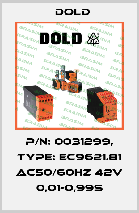 p/n: 0031299, Type: EC9621.81 AC50/60HZ 42V 0,01-0,99S Dold