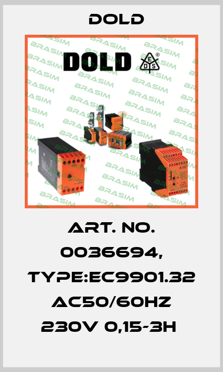 Art. No. 0036694, Type:EC9901.32 AC50/60HZ 230V 0,15-3H  Dold
