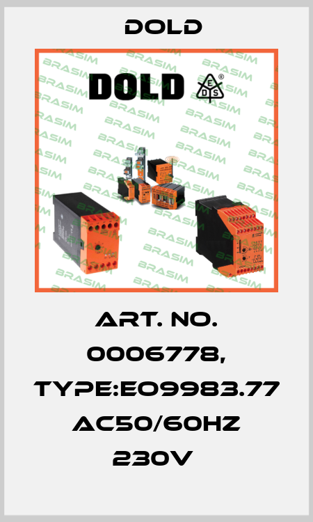 Art. No. 0006778, Type:EO9983.77 AC50/60HZ 230V  Dold