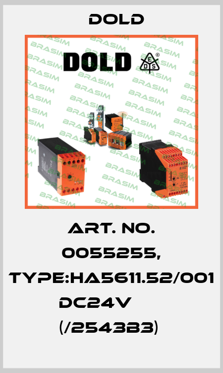 Art. No. 0055255, Type:HA5611.52/001 DC24V       (/2543B3)  Dold